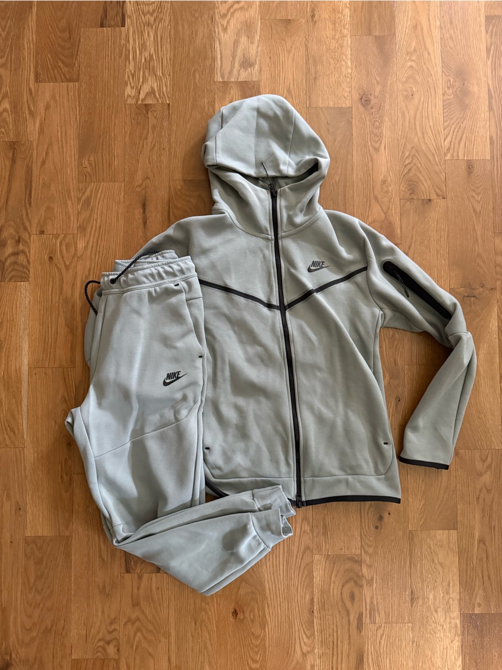 Nike Tech DriFit Light Jade Zip Hoodie and Joggers Set